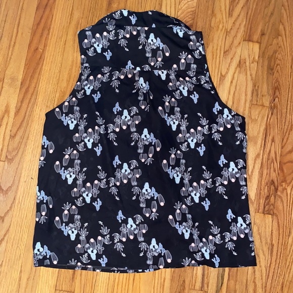 ModCloth Cactus Print Unrivaled Enjoyment Black 2XL Top ModCloth Plus Quirky - Picture 5 of 5